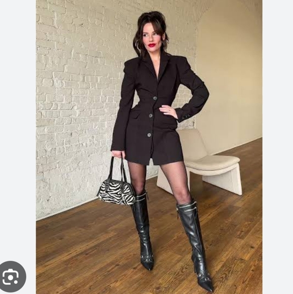 Amia black blazer corset dress - Picture 2 of 9